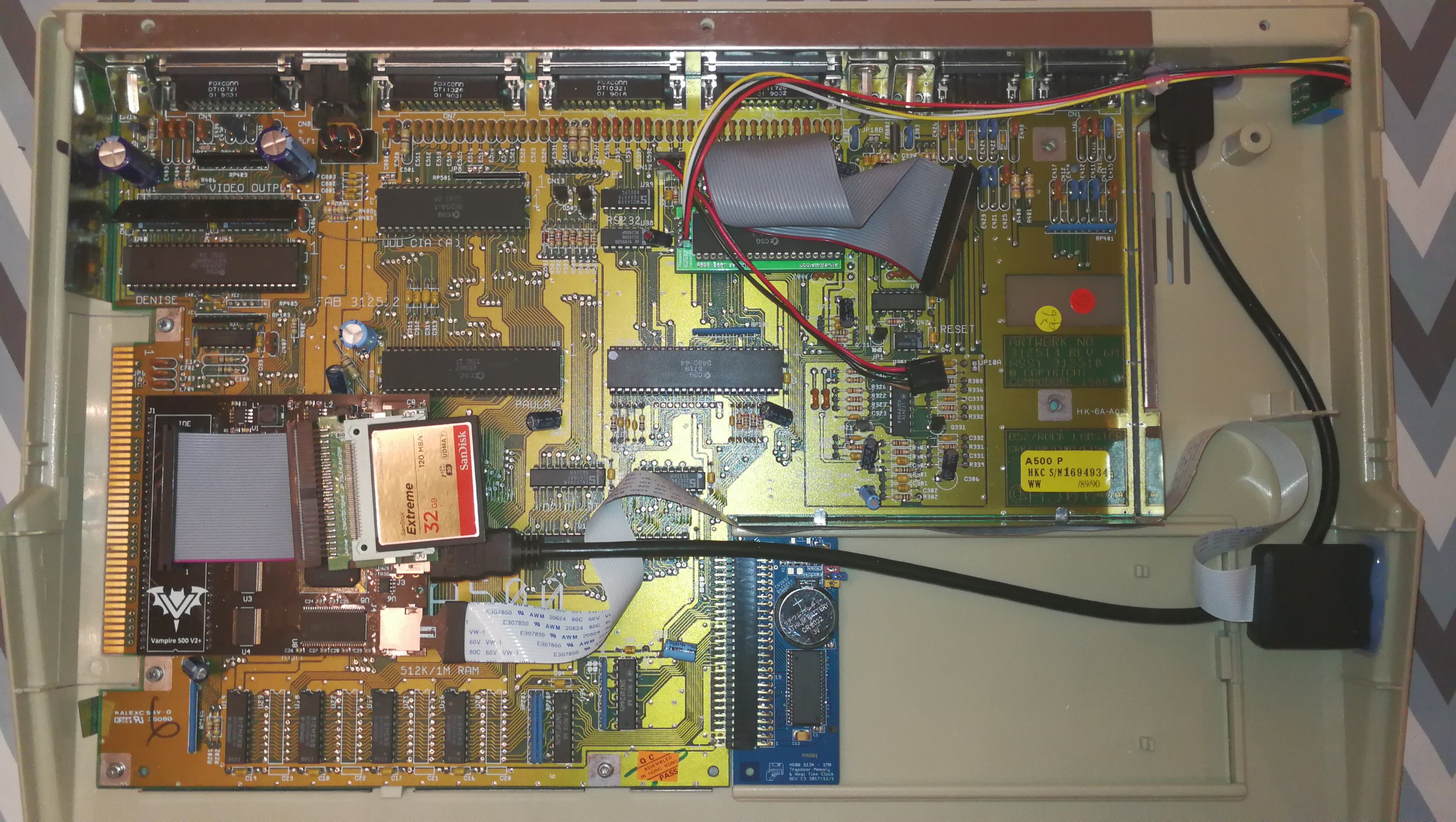 Adding SD Card Slot and HDMI port to an Amiga 500 - Lyonsden Blog
