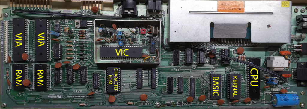 VIC20 Motherboard chip identification