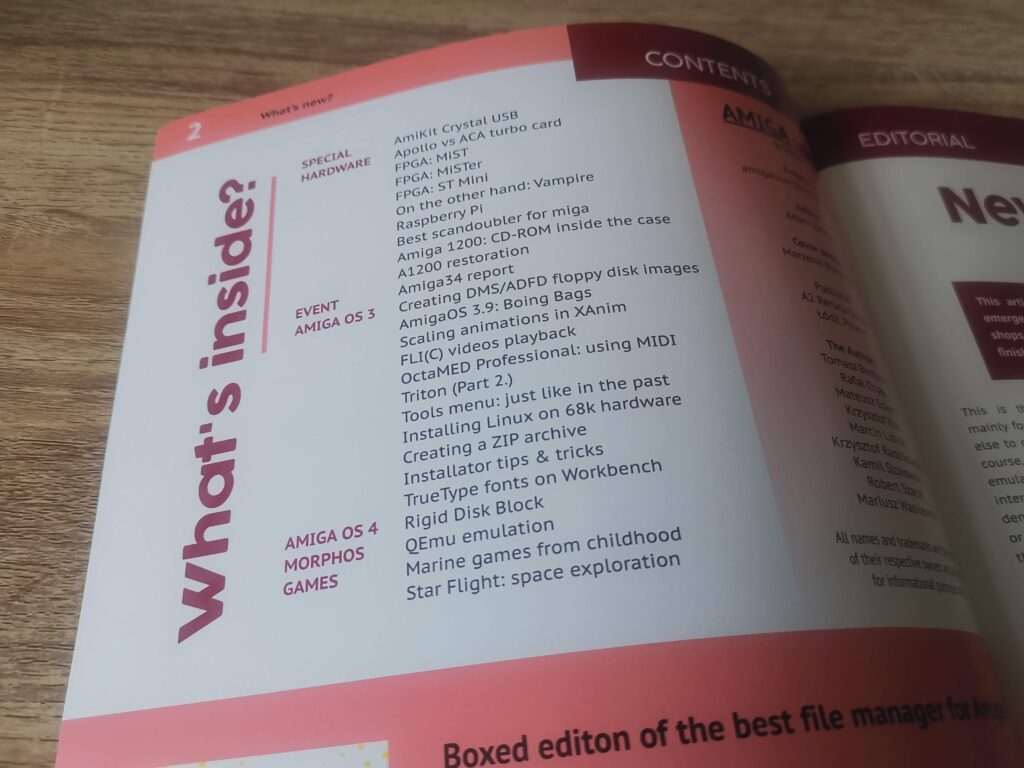 Amiga User 9 Contents