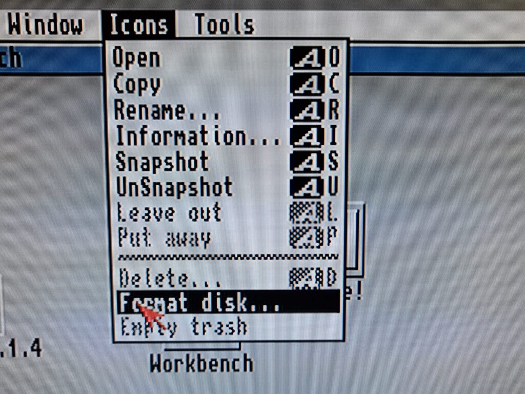 Amiga Icons Menu