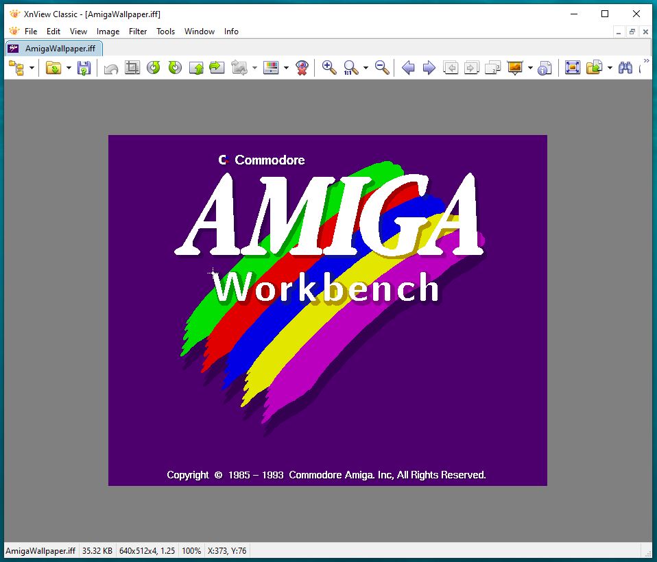 XnView Classic displaying an Amiga IFF image.