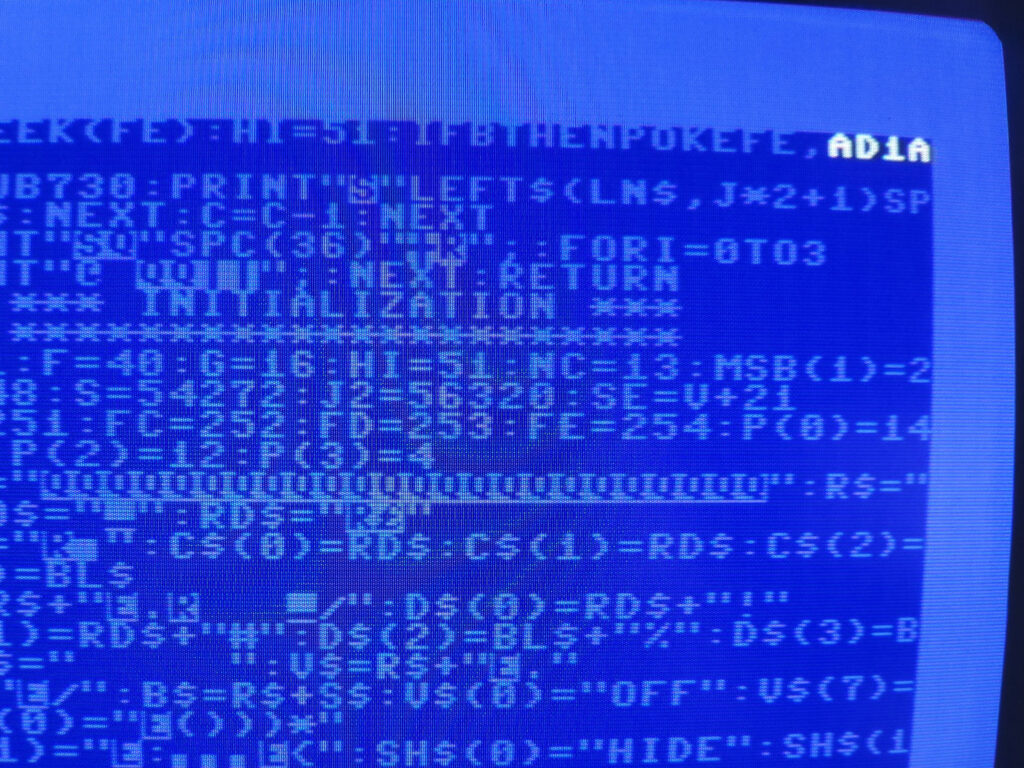 C64 Type-In BASIC Listing