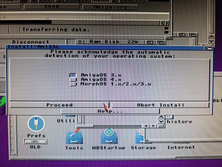 Getting an A1200 Online Part 3 – Installing an Amiga Web Browser ...