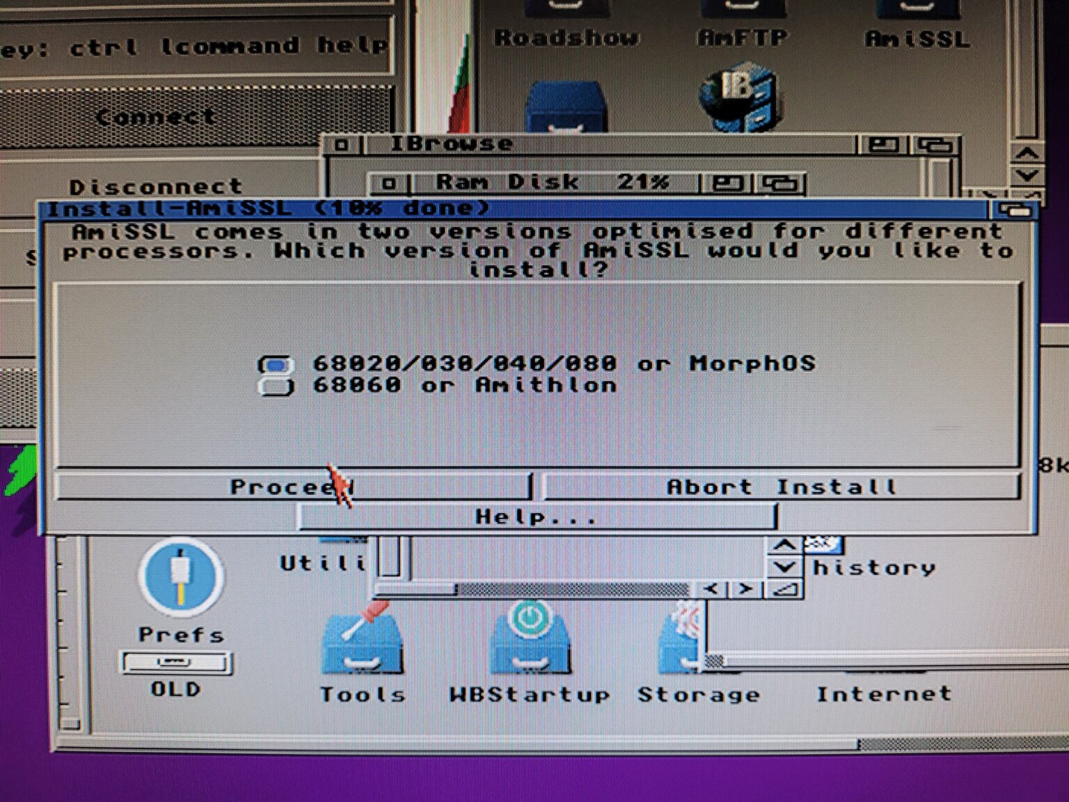 Getting an A1200 Online Part 3 – Installing an Amiga Web Browser ...