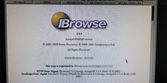 Amiga Web Browser