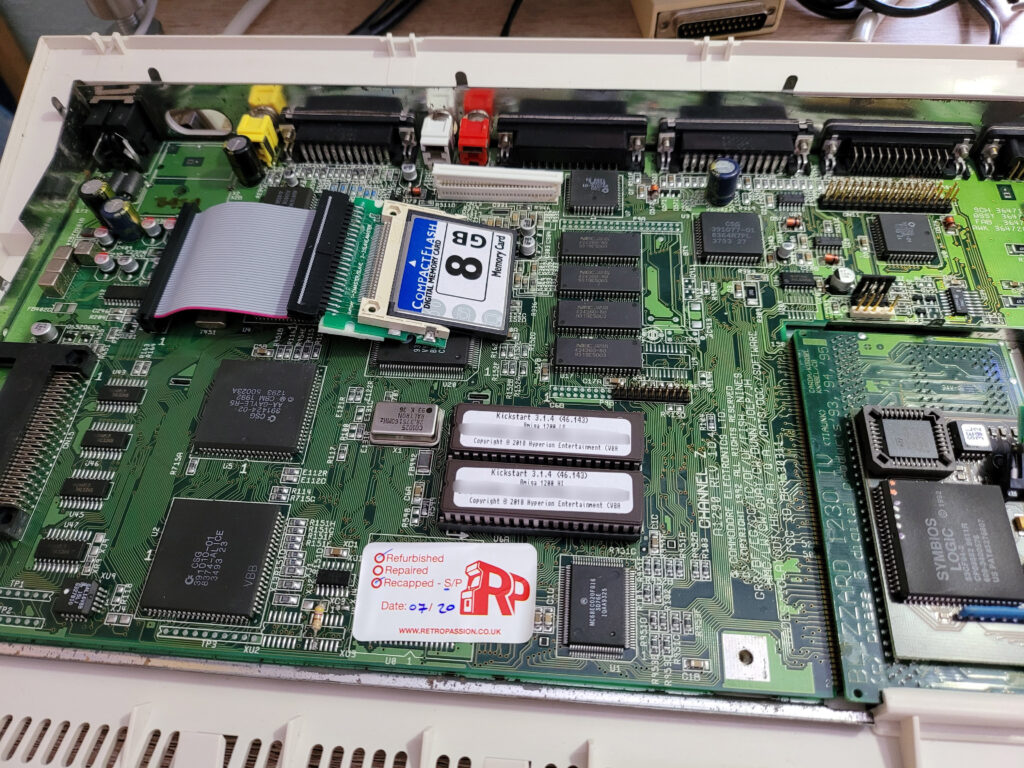 Amiga 1200 motherboard.