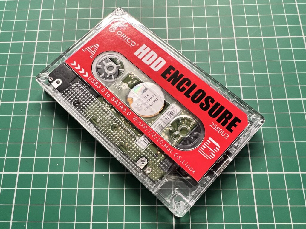 Retro Cassette HDD Enclosure
