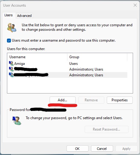 Windows 11 User Accounts