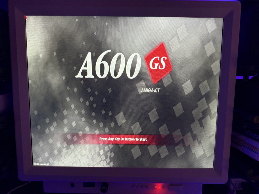A600GS boot screen.